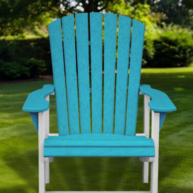 Adirondack in turquoise and white