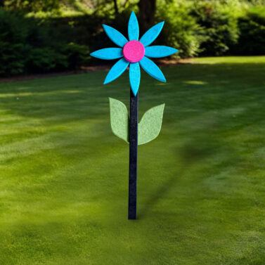 Poly Flowers -Blue